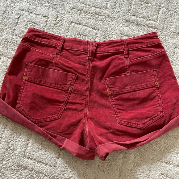 NWOT Free People We The Free rust colour corduroy shorts - Picture 6 of 9